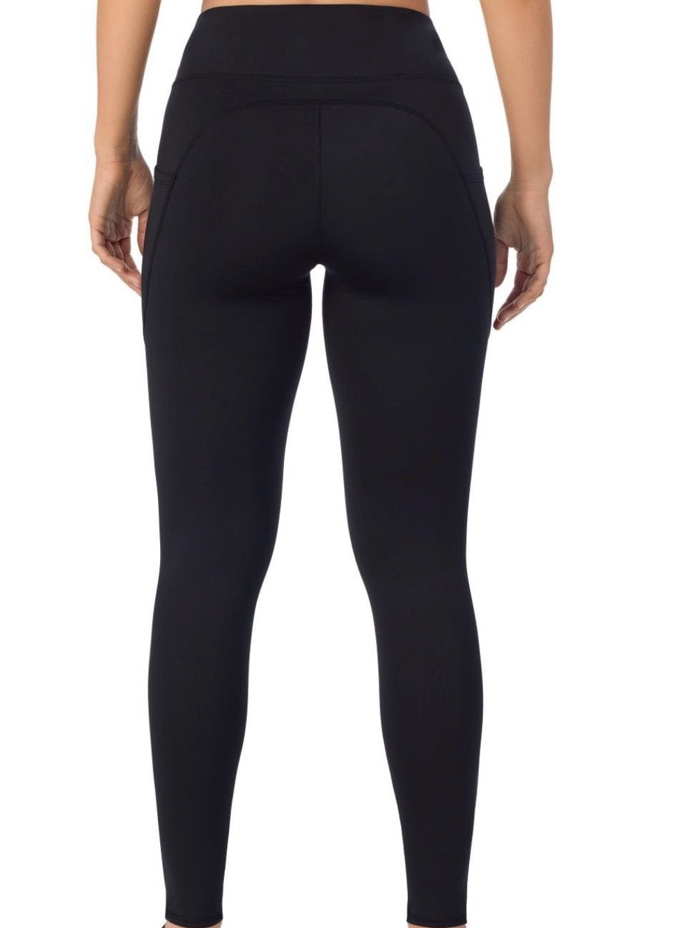 Cuddl Duds ClimateCore Fleece Leggings with Side Pockets Black Womens XL NIP - Picture 2 of 6